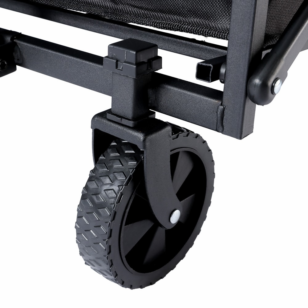 Heavy Duty Collapsible Wagon Cart With All Terrain Wheels For Camping Beach And Grocery Runs 3