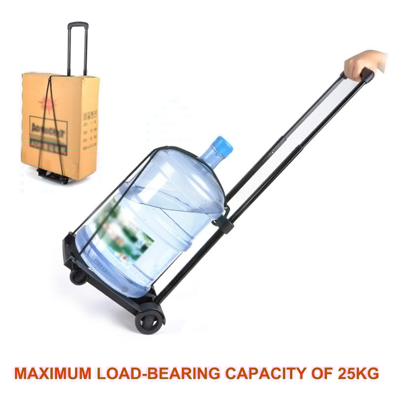 Portable Folding Luggage Cart With Wheels Compact Collapsible Hand Truck 1