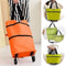 Foldable Shopping Trolley Bag With Wheels Portable Grocery Cart Tote 1