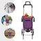 Stair Climbing Shopping Cart Folding Grocery Cart On Wheels 1