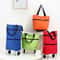 Foldable Shopping Trolley Bag with Wheels Waterproof Grocery Cart