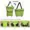 Foldable Shopping Trolley Bag with Wheels Waterproof Grocery Cart