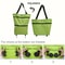 Foldable Shopping Trolley Bag with Wheels Waterproof Grocery Cart