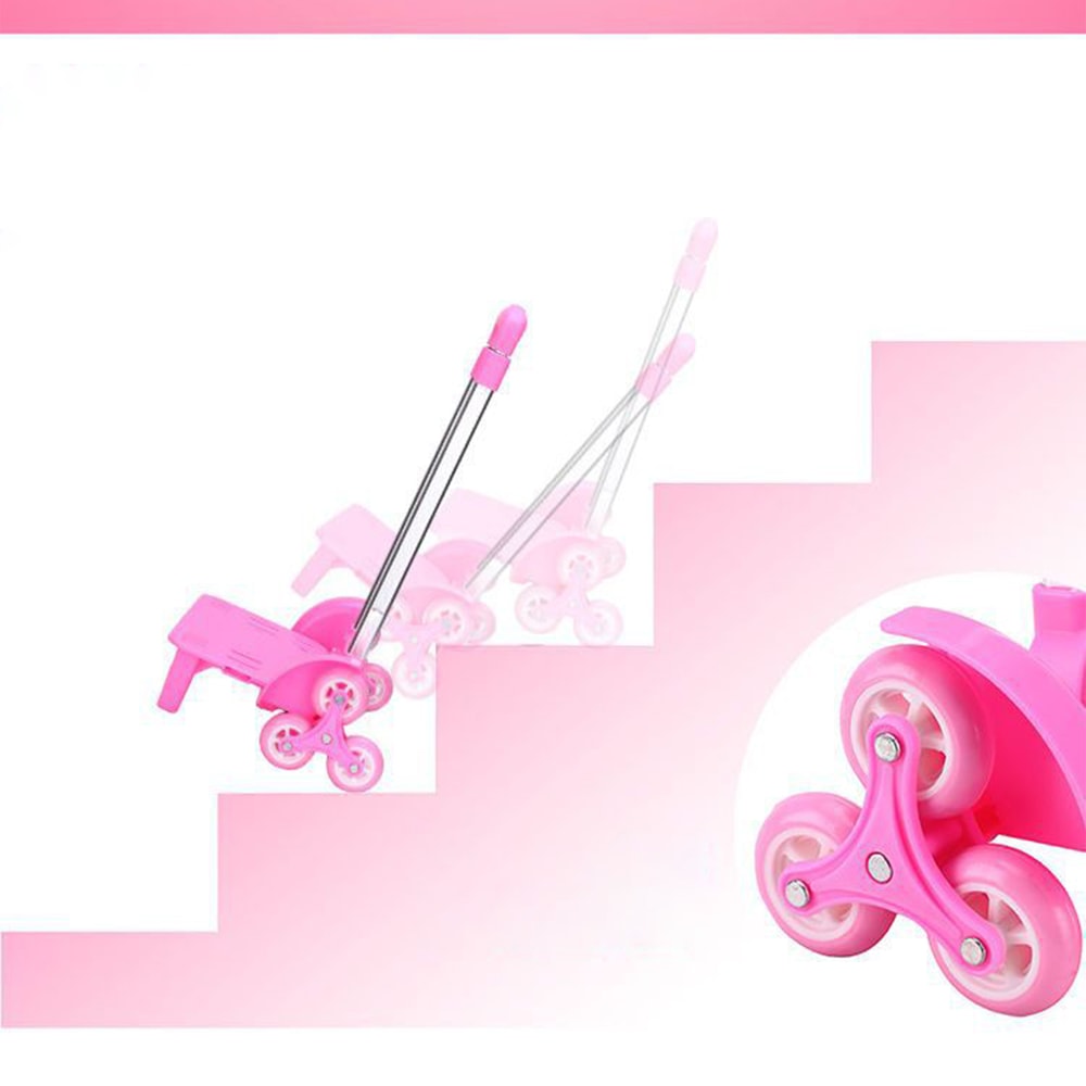 Heavy Duty Stair Climbing Cart with Telescopic Handle Folding Hand Truck