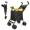 Folding Shopping Cart with Wheels Lightweight Collapsible Grocery and Pet Utility Cart