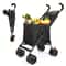 Folding Shopping Cart with Wheels Lightweight Collapsible Grocery and Pet Utility Cart