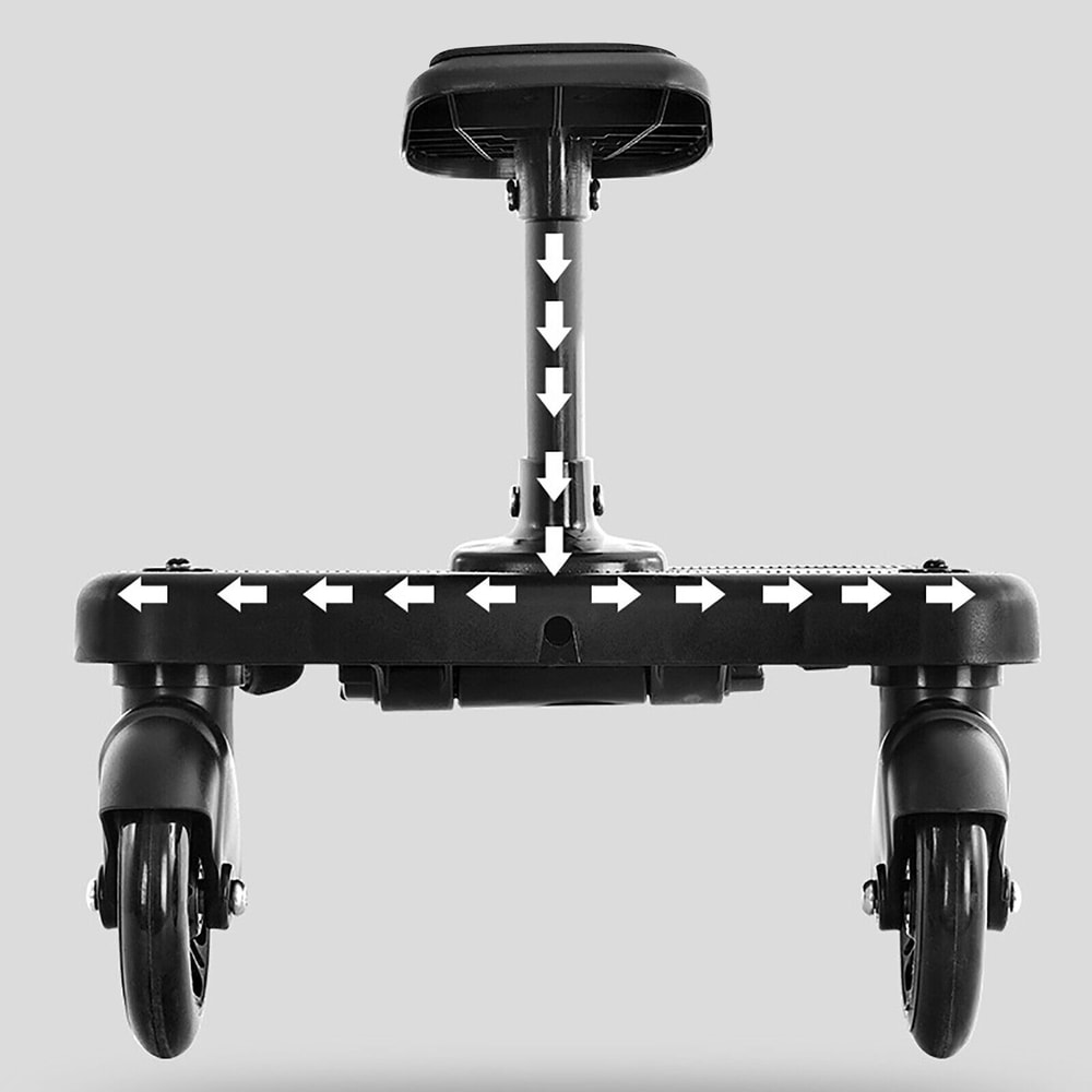 Universal Stroller Board with Seat Buggy Board for Toddler Ride Along