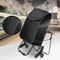 Foldable Stair Climbing Cart with Seat and Waterproof Bag for Groceries, Laundry and Travel