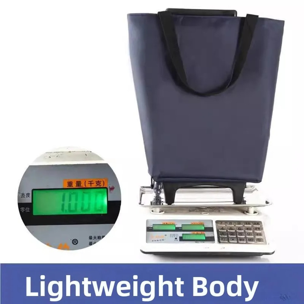 Foldable Shopping Cart Utility Trolley with Retractable Handle