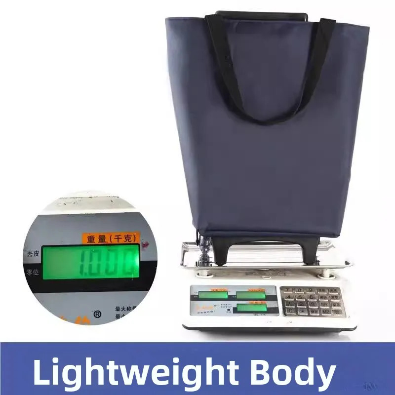 Foldable Shopping Cart Utility Trolley with Retractable Handle