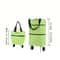 Foldable Shopping Trolley Bag With Wheels Waterproof Reusable Grocery Cart 2