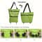 Foldable Shopping Trolley Bag With Wheels Waterproof Reusable Grocery Cart 3