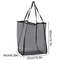 Mesh Beach Bag Transparent Tote Large Capacity Lightweight Shoulder Bag