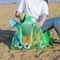 Kids Mesh Beach Toy Bag Foldable Sand Toy Organizer With Adjustable Strap 3