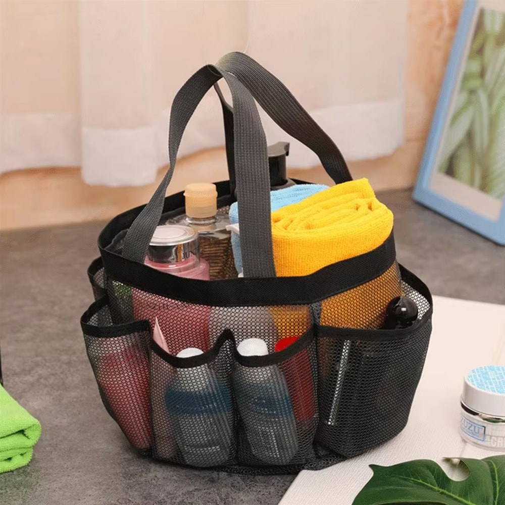 Quick Dry Mesh Shower Caddy Tote For Dorm Gym Beach And Travel 1