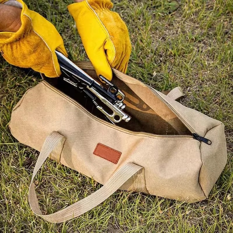 Portable Tent Stake Bag Camping Peg Storage Organizer For Pegs Tools And Ground Nails 4