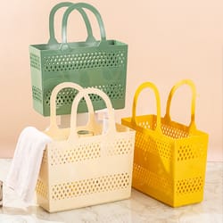 portable shower caddy basket with handles large capacity drainage tote for dorm bathroom gym