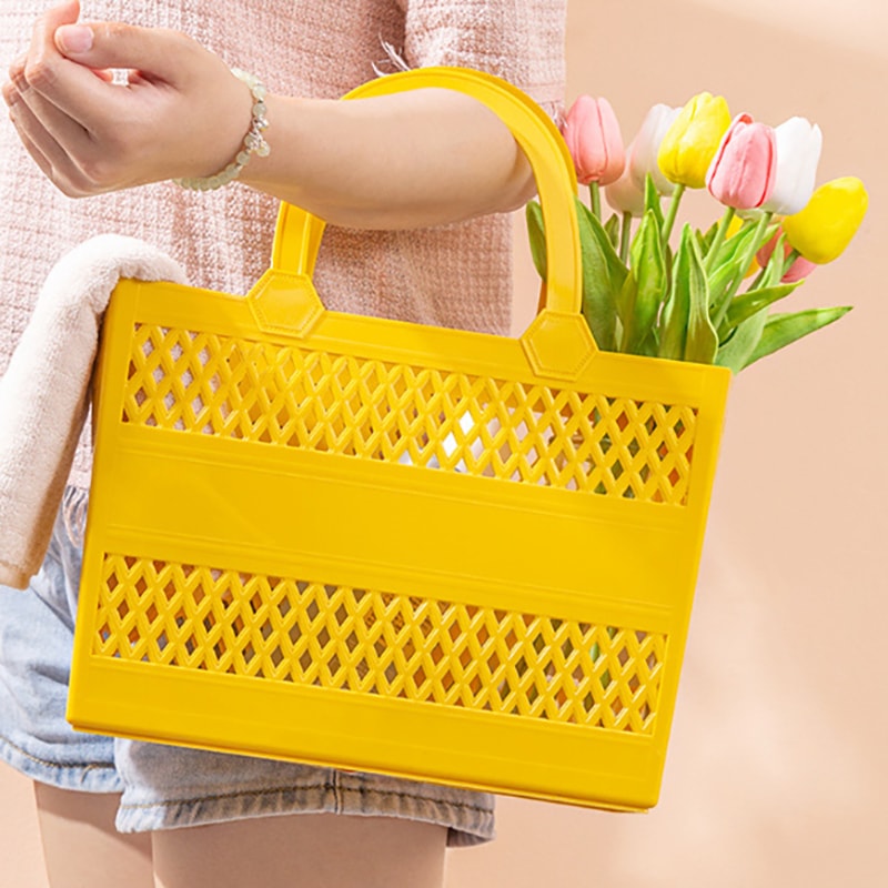 Portable Shower Caddy Basket With Handles Large Capacity Drainage Tote For Dorm Bathroom Gym 4