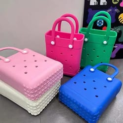 sunnycarry kids beach bag waterproof mini rubber tote