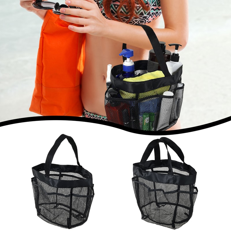 Quick-Dry Mesh Shower Caddy Tote Portable Shower Bag for Dorm Gym Travel