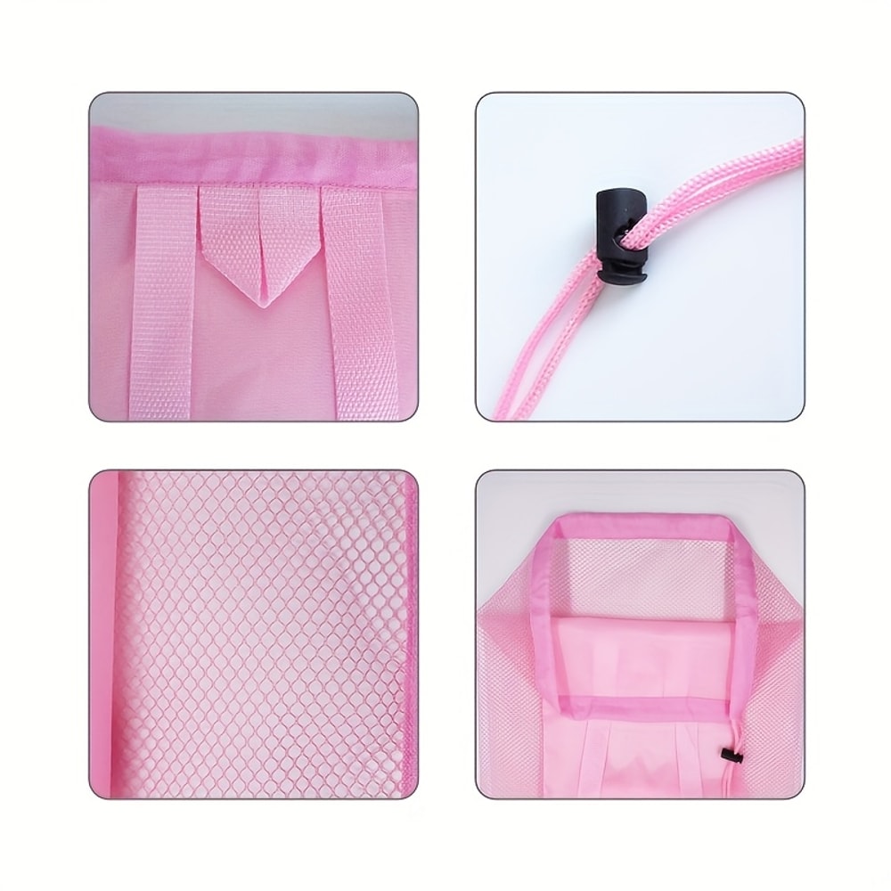 Large Mesh Beach Bag For Toys Shells And Pool Essentials 4