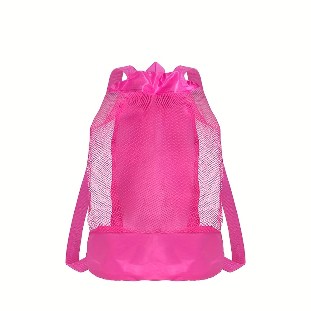 Large Mesh Beach Bag For Toys Shells And Pool Essentials 10