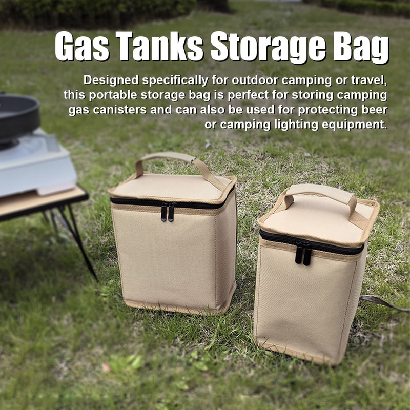 Portable Camping Gas Canister Storage Bag AntiCollision Fuel Cylinder Protective Case 2