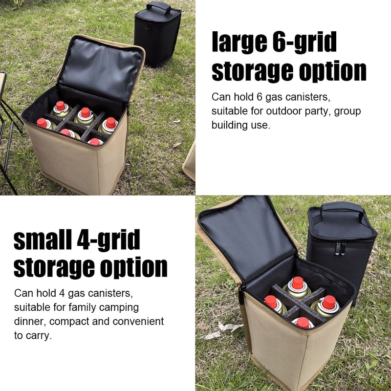 Portable Camping Gas Canister Storage Bag AntiCollision Fuel Cylinder Protective Case 3