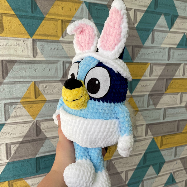 Handmade toy Bluey, Bingo, or Muffin in a white rabbit costu | Inspire ...