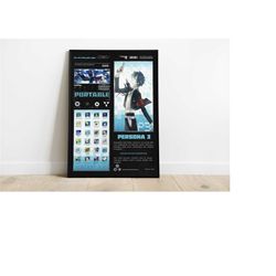 persona 3 portable poster print | gaming poster