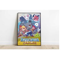 kitaria fables poster print | gaming poster |