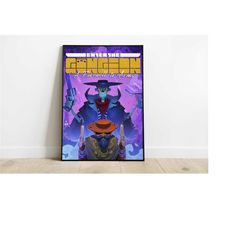 enter the gungeon poster print | gaming poster