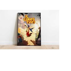 it takes two poster print | gaming poster