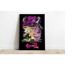 splatoon 2 poster print | gaming poster |