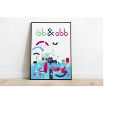 ibb & obb poster print | gaming poster