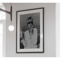 absolutely fabulous patsy stone smoking poster, black and