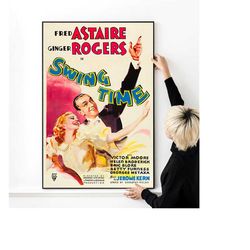 swing time vintage movie poster high quality print