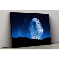 star wars death canvas, star wars movie wall