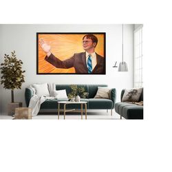 framed dwight schrute messiah portrait, the office poster