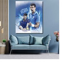 novak djokovic poster, motivation art, sports room art,