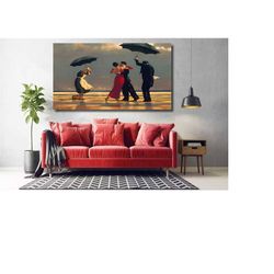 tango best dancers couple wall art, dancing under