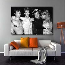 red hot chili peppers canvas wall art, metal