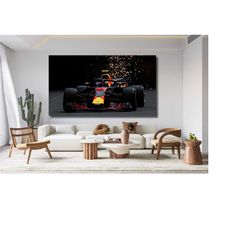 max verstappen poster red bull racing canvas red