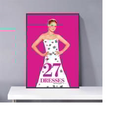 27 dresses poster pvc package waterproof canvas wall