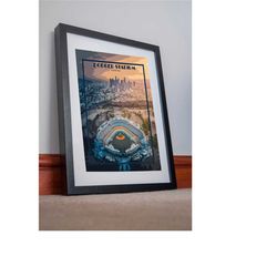 dodger stadium print poster canvas la dodgers wall