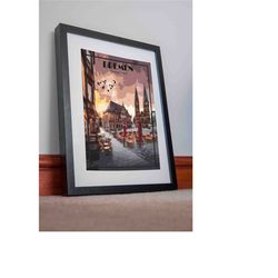 bremen print poster canvas germany vintage travel poster