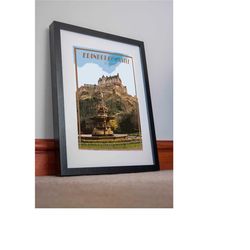 edinburgh castle print poster canvas scotland wall art