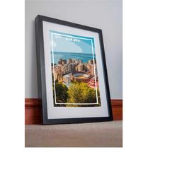 malaga print poster canvas spain artwork print poster