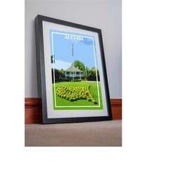 golf print poster canvas, augusta national golf club,