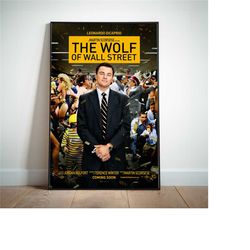 the wolf of wall street poster, movie posters,